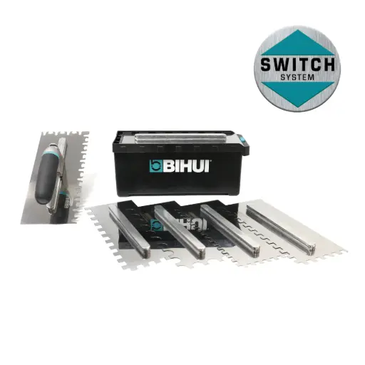 BIHUI PTSJG8 Switchable Notched Trowel Set
